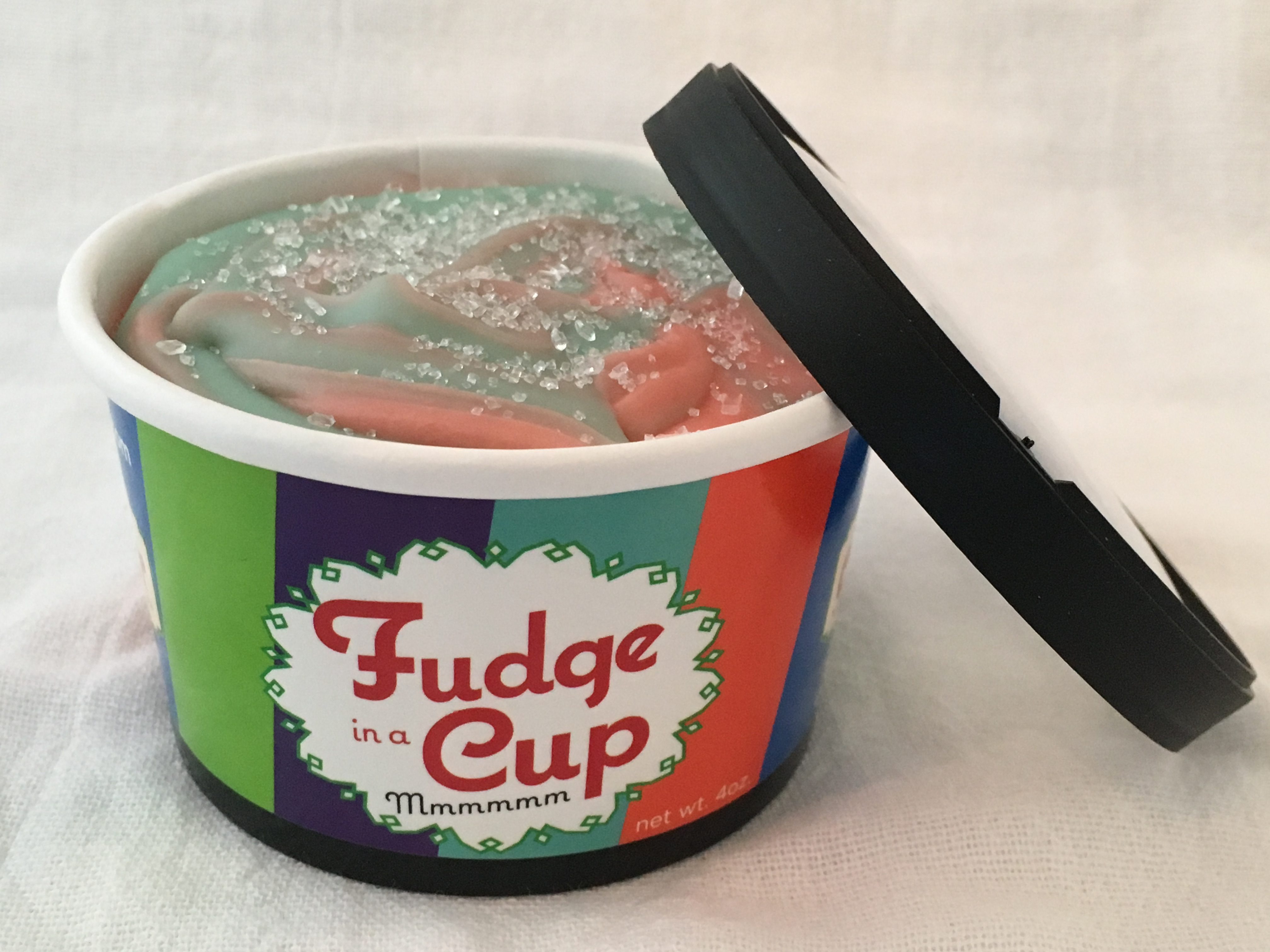 cotton candy fudge in a cup nate s candy jar
